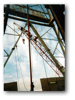 Field crew installing industrial piping