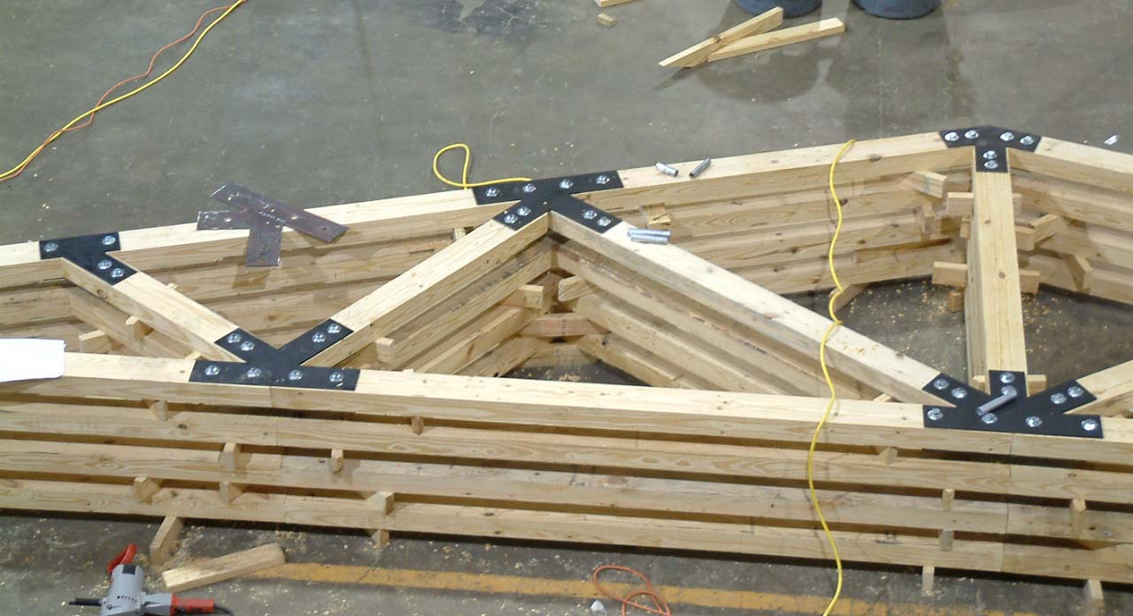 Fabricated structural steel trusses
