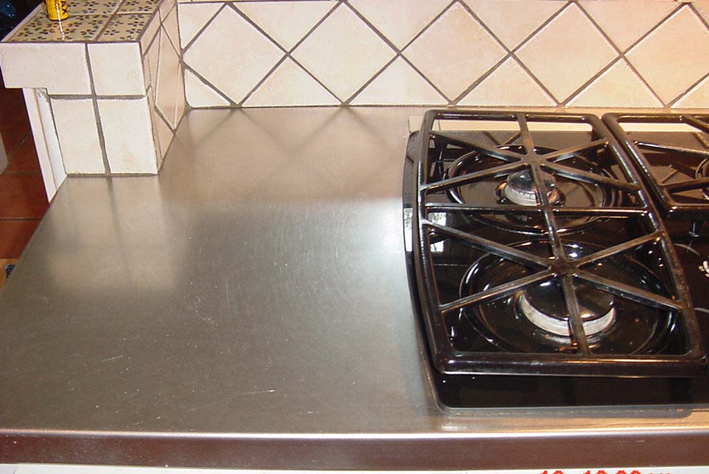 Stainless steel restaurant countertop fabrication