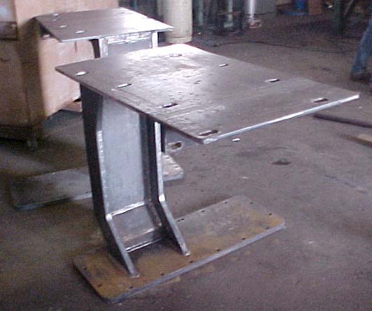 Steel plate and section fabrication in the shop
