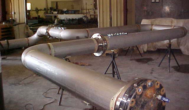 Stainless alloy process piping