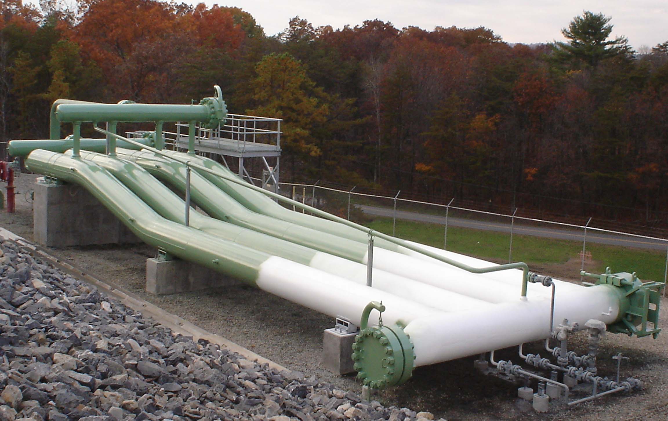 Completed pipe bending and mechanical piping fabrication