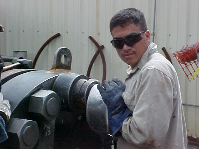 Induction bend on a large-diameter pipe