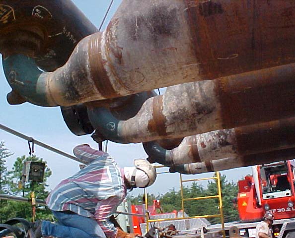 Mobile field welding on a jobsite